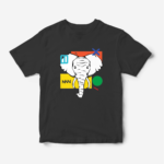 Uncle Chief's Elephant T-Shirt in Black Color