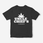 Uncle Chief's Original Black T-Shirt Front
