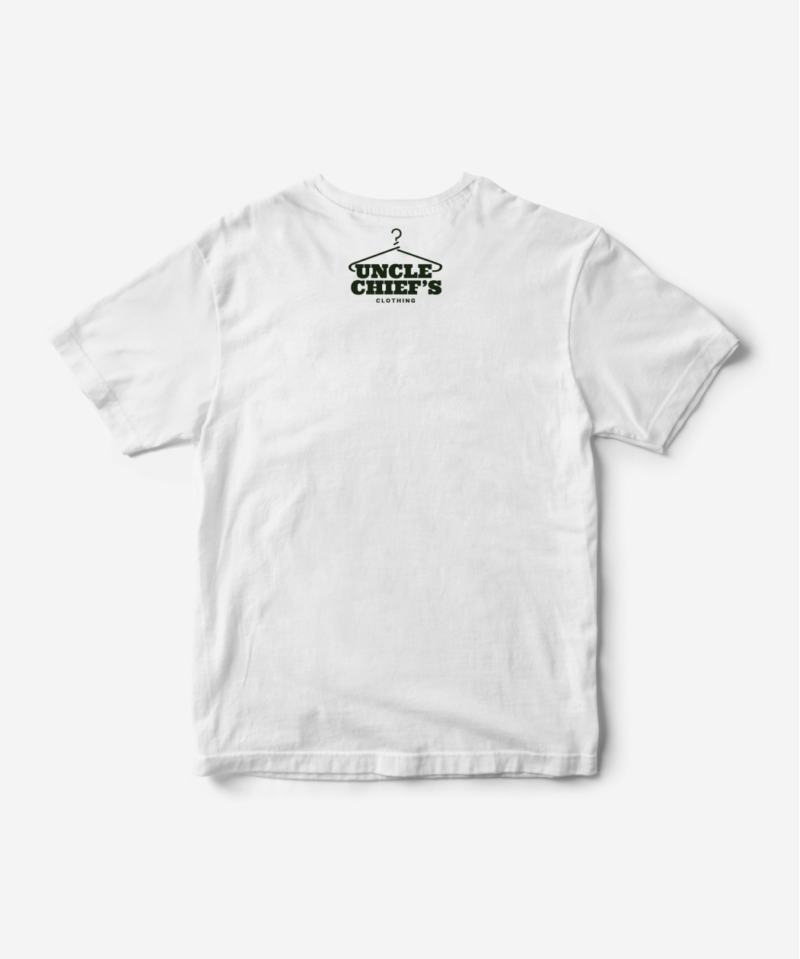 Uncle Chief's White T-Shirt Back